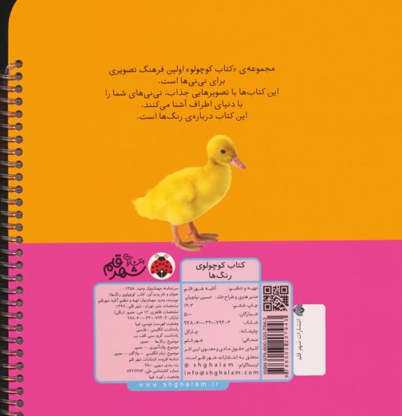کتاب کوچولوی رنگ ها (بوردبوک)،(2زبانه،سیمی)