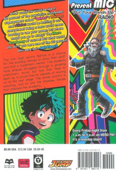 مانگا 2 (MY HERO ACADEMIA:آکادمی قهرمان من)،(کمیک استریپ)،(زبان اصلی،انگلیسی)
