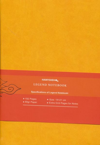 دفتر یادداشت خط دار LEGEND (زرد)