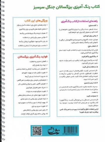 جنگل سرسبز (رنگ آمیزی برای بزرگسالان:نقش هایی برای رهایی از استرس و رسیدن به آرامش)،(سیمی)