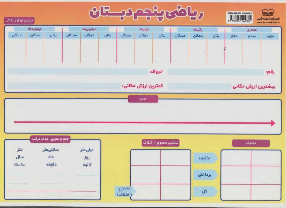 ریاضی پنجم دبستان A4
