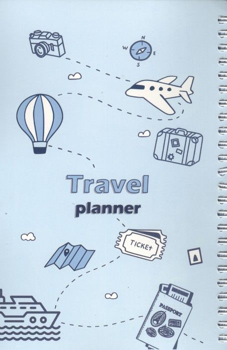 دفتر برنامه ریزی سفر TRAVEL (پلنر،کد G105)،(سیمی)