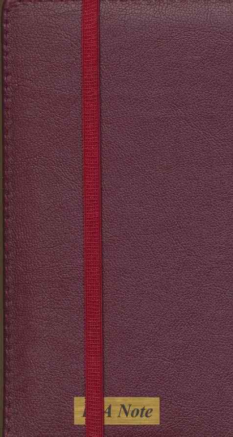 دفتر یادداشت خط دار اروپایی (11*19،کد 00257)،(10رنگ،کشدار،چرم)