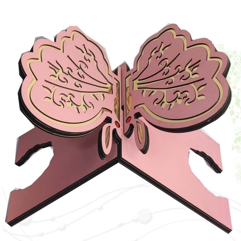 رحل MDF س25*40 طرح پروانه بزرگ سرخابی