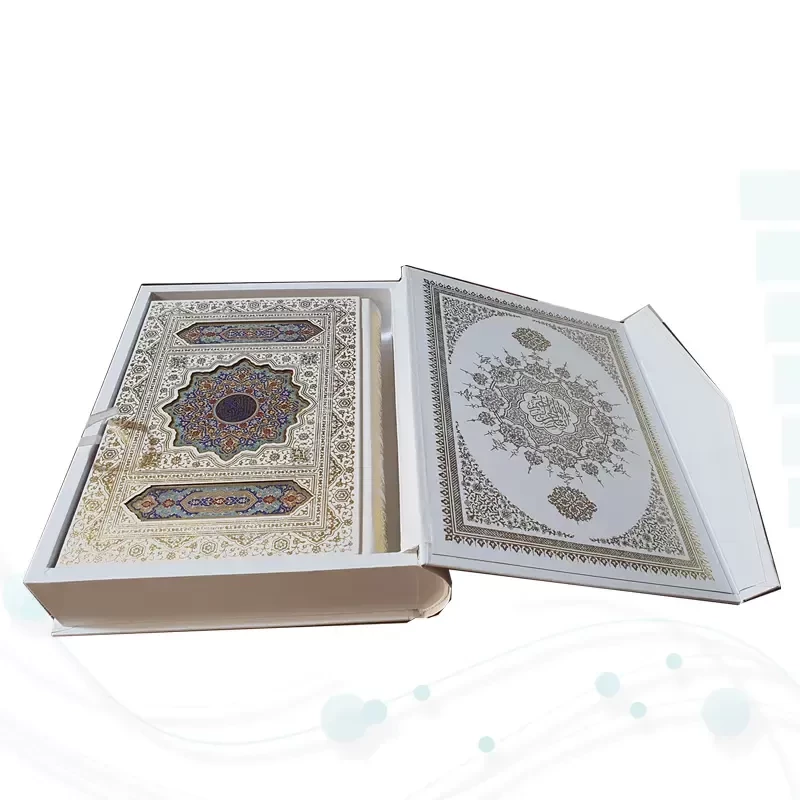 قرآن وزیری معطر گالینگور سفید عروس جعبه دار نفیس