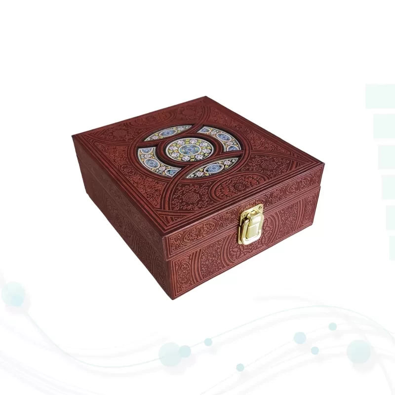 قرآن پالتویی چرم با خودکار و روان نویس