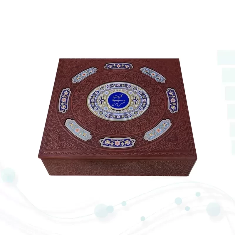 کلیات شمس وزیری چرم با خودکار و روان نویس طرح دار
