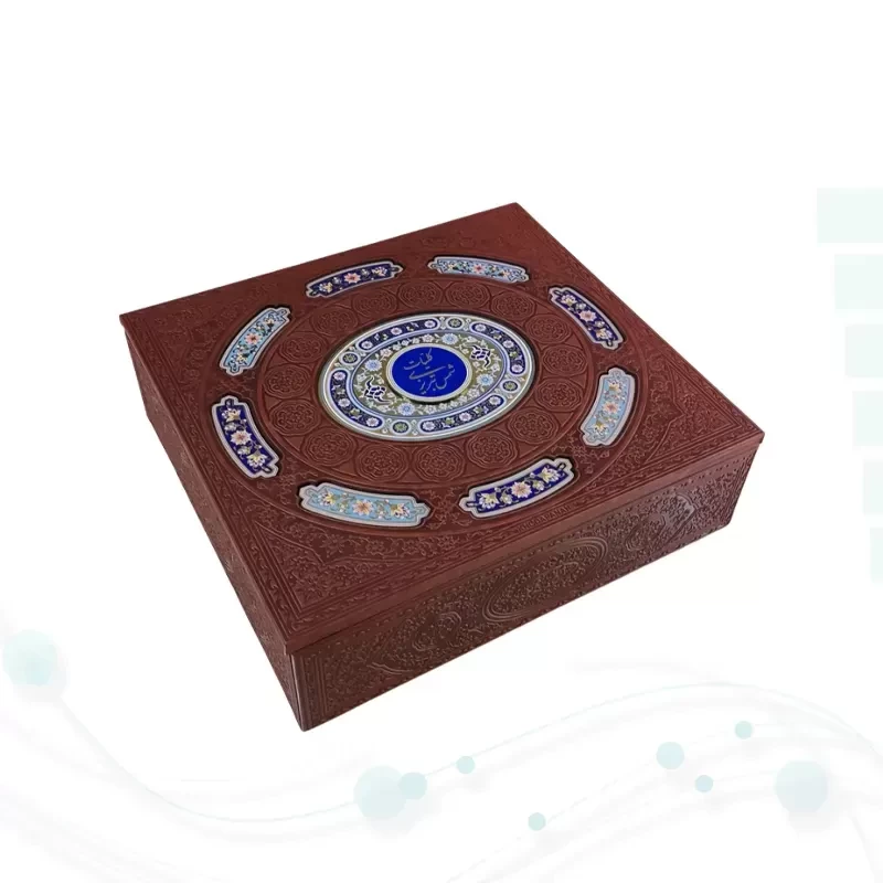 کلیات شمس وزیری چرم با خودکار و روان نویس طرح دار