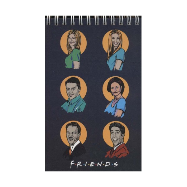 دفتر یادداشت خط دار دوستان (FRIENDS،کد 242)،(سیمی)