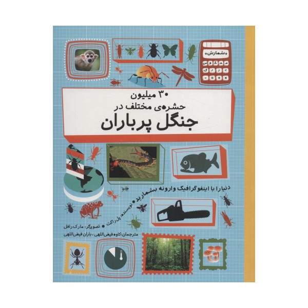 30 میلیون حشره ی مختلف در چنگل پر باران (دنیا را با اینفوگرافیک وارونه بشمارید)،(گلاسه)
