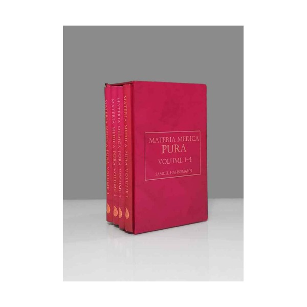 متریا مدیکا پیورا (MATERIA MEDICA PURA VOLUME 1-4)،(انگلیسی)،(تک زبانه،4جلدی،باقاب)
