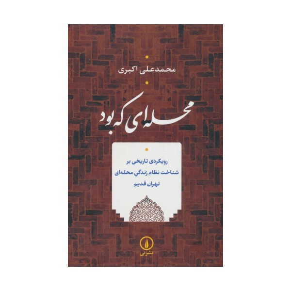 محله ای که بود (رویکردی تاریخی بر شناخت نظام زندگی محله ای تهران قدیم)