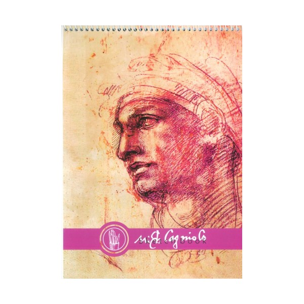دفتر نقاشی و طراحی 40 برگ (طرح میکل آنژ،کد 1274)،(سیمی)