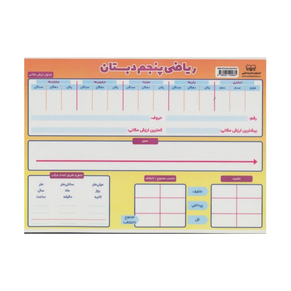 ریاضی پنجم دبستان A4