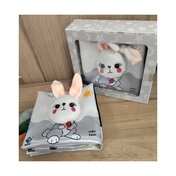 کتاب پارچه ای حیوانات مزرعه (2زبانه،باجعبه)