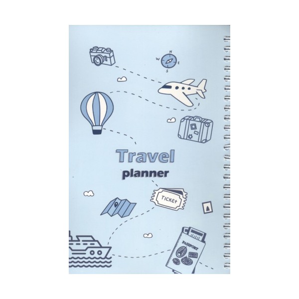 دفتر برنامه ریزی سفر TRAVEL (پلنر،کد G105)،(سیمی)
