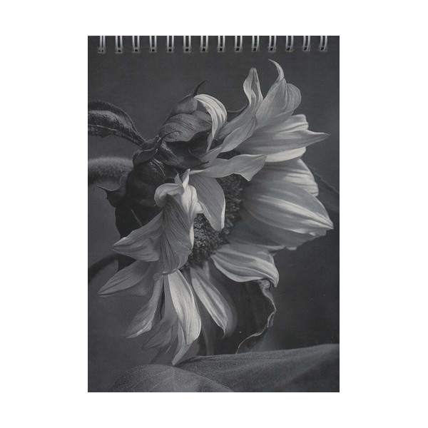دفتر یادداشت خط دار (طرح گل،کد 1)،(سیمی)