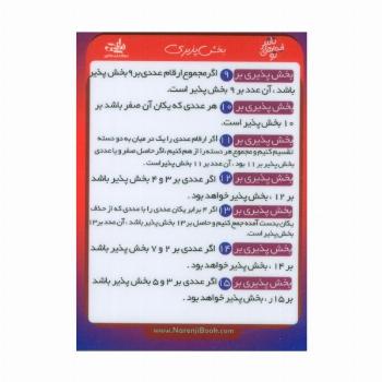 فلش کارت جیبی بخش پذیری (گلاسه)