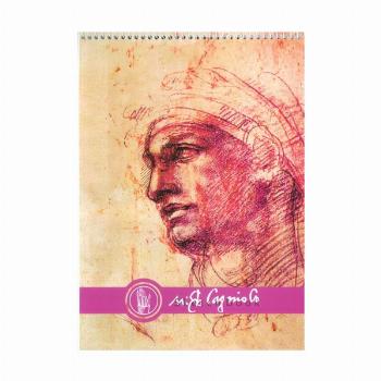 دفتر نقاشی و طراحی 40 برگ (طرح میکل آنژ،کد 1274)،(سیمی)