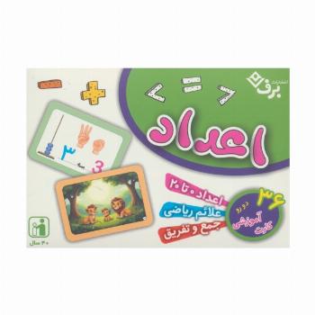 فلش کارت اعداد (36 کارت آموزشی)،(گلاسه،باجعبه)