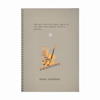دفتر نت 5 خط 50 برگ (کد N102)،(سیمی)