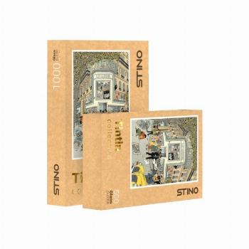 پازل شیشه ای استینو 1000 تکه طرح تن تن (کد 19114)،(باجعبه)
