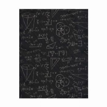 کیف پارچه ای 22*27/5 (طرح تخته سیاه،کد 755)