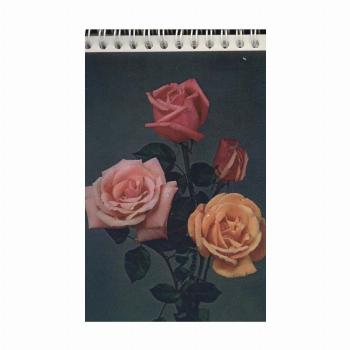 دفترچه یادداشت بی خط (همراه با کارت تبریک،چند طرح)،(سیمی)