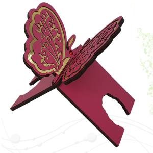 رحل MDF س25*40 طرح پروانه بزرگ سرخابی